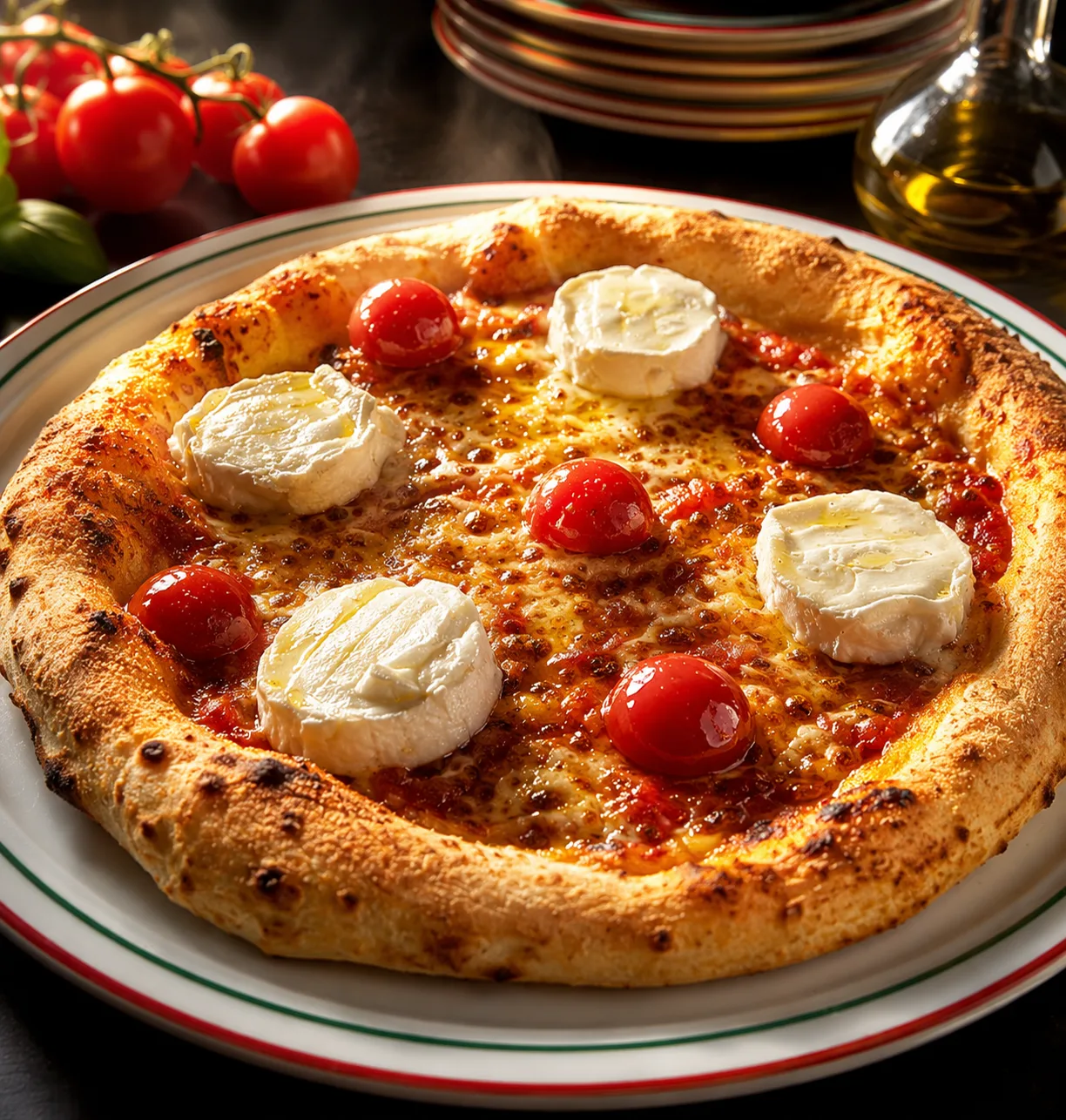 Une pizza de la maison