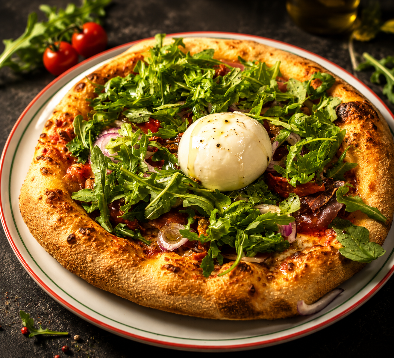 Autour des pizzas